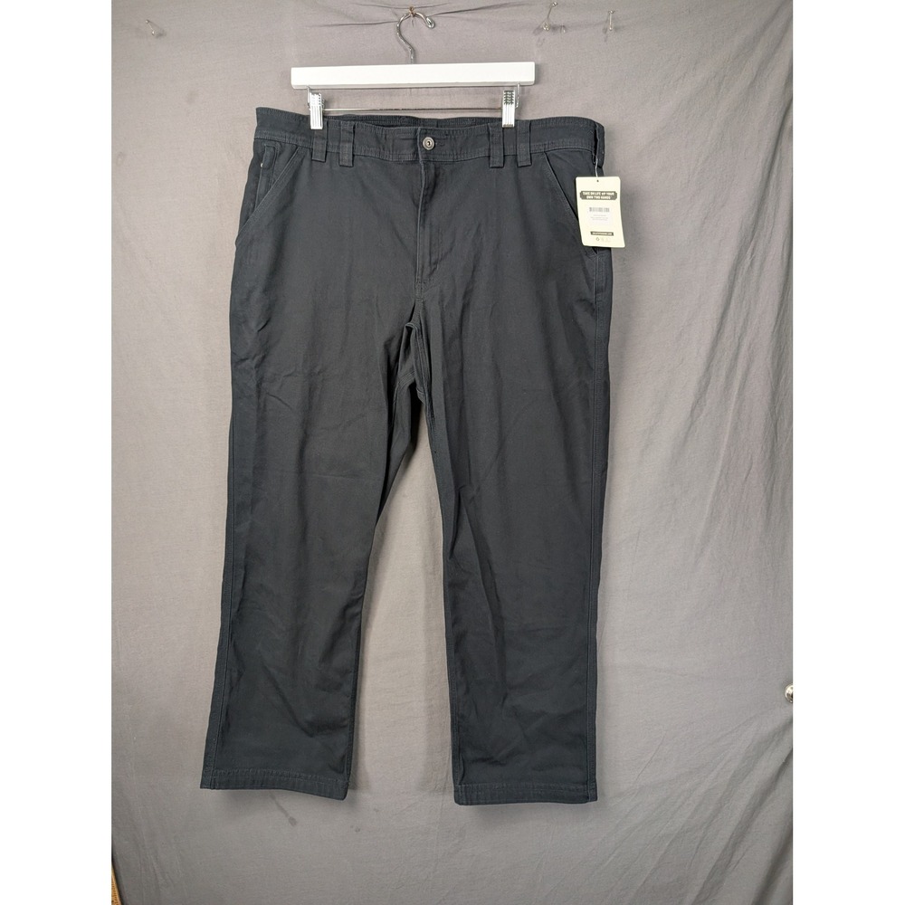 Duluth Trading Co Mens 40x30 Slim Fit Flex Work Pants Black 8162